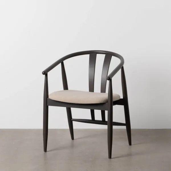 Söögitool Must Beež 56,5 x 57 x 76 cm