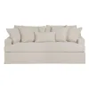 Sofa Black Cream 215 x 94 x 94 cm