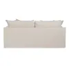 Sofa Black Cream 215 x 94 x 94 cm