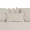Sofa Black Cream 215 x 94 x 94 cm