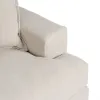 Sofa Black Cream 215 x 94 x 94 cm