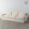 Sofa Cream 260 x 100 x 83 cm