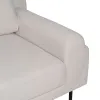 Sofa Cream 216 x 86 x 90 cm
