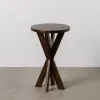Small Side Table Natural 37 x 37 x 60 cm