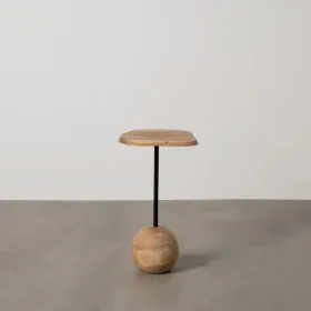 Side table Black Natural 35 x 35 x 60 cm
