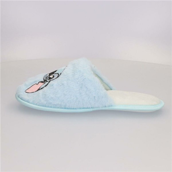 House Slippers Stitch Light Blue