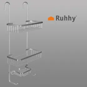 Hanging shower shelf - silver