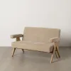 Sofa Beige 134 x 76 x 85 cm