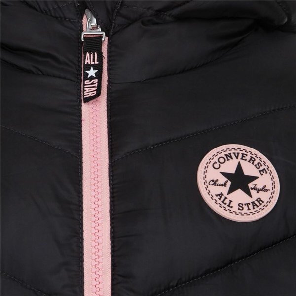 Children's Jacket Converse Solid Mdwt Puffer Black