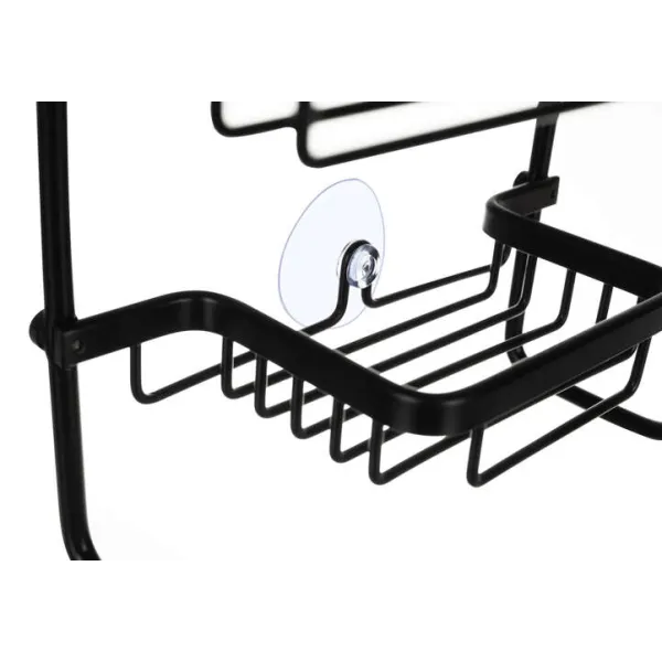 Hanging shower shelf - black