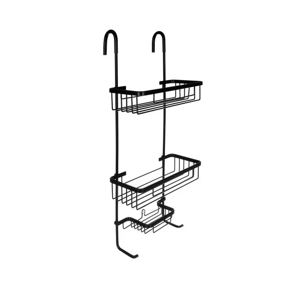 Hanging shower shelf - black