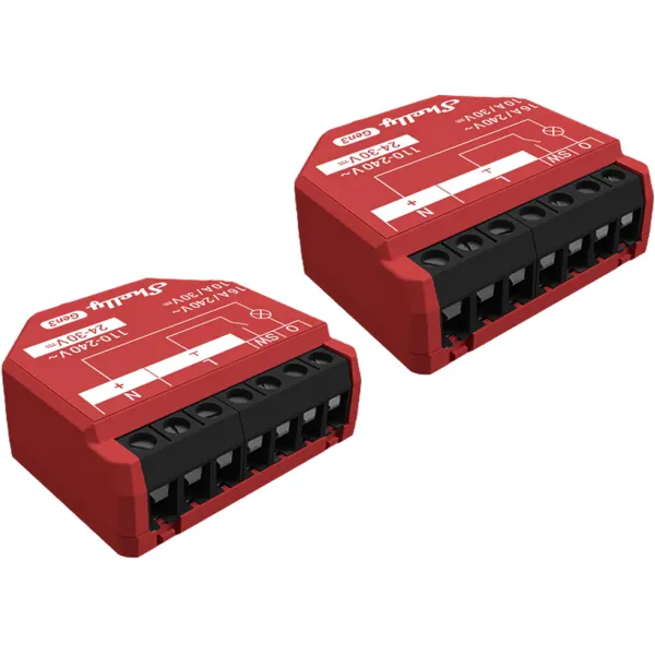 Set of 2 Shelly 1PM Gen3 WiFi/Bluetooth Controllers