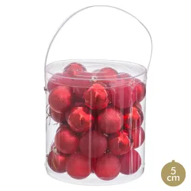 Kuuseehted Punane Plastmass Ø 5 cm (40 Ühikut)