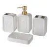 Bath Set White Ceramic 27,5 x 7 x 24 cm