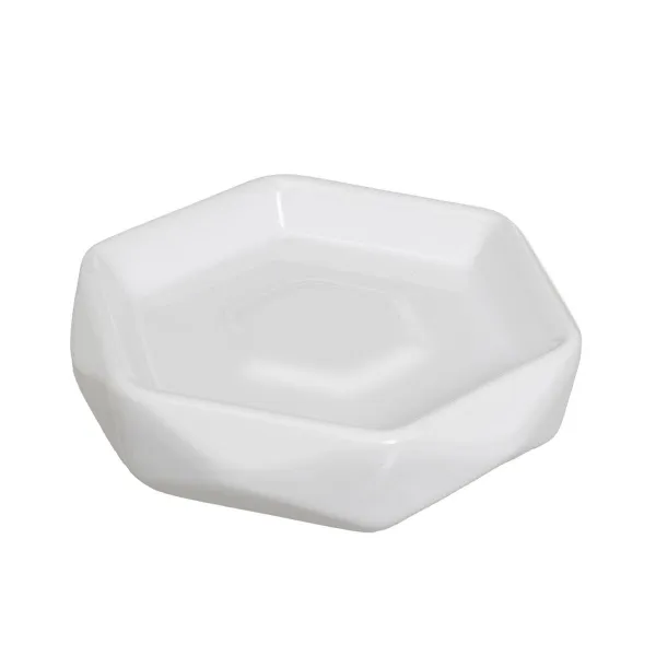 Bath Set White Ceramic 23,5 x 8 x 23,5 cm