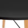 Table Black Natural 80 x 80 x 75 cm