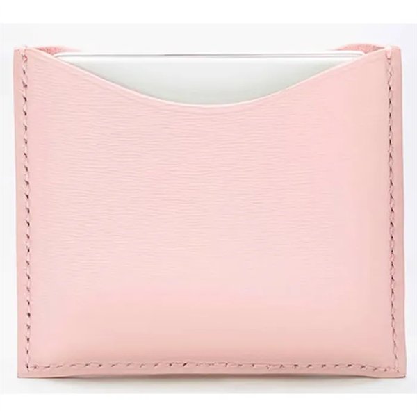 La Bouche Rouge Pink Leather Compact Case