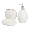 Bath Set White Ceramic 14 x 12 x 20 cm