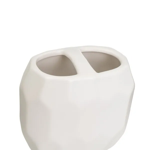 Bath Set White Ceramic 14 x 12 x 20 cm