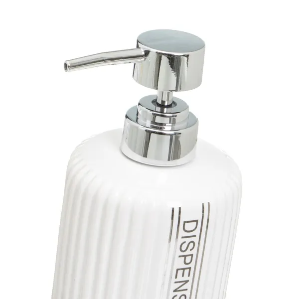 Bath Set White Ceramic 14 x 14 x 20 cm