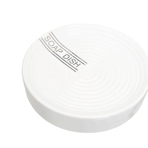 Bath Set White Ceramic 14 x 14 x 20 cm