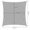 Sunshade sail 3.6x3.6m Gardlov 23164
