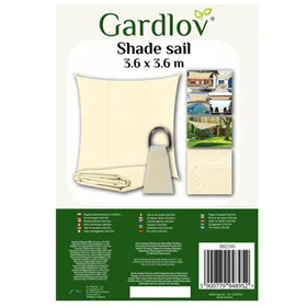 Aurinkopurje 3,6 x 3,6 m Gardlov 23165