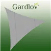 Aurinkovarjon purje 4x4x4m-harmaa Gardlov 23141