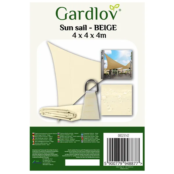 Päikesesirm puri 4x4x4 beež Gardlov 23142
