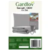 Aurinkosuojapurje 4x3m - harmaa Gardlov 23143
