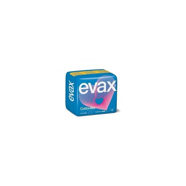 Compresas Evax Cottonlike Normal Alas 16