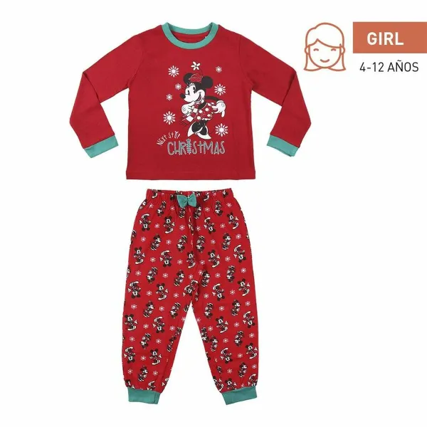 Pidžaama Laste Mickey Mouse Punane