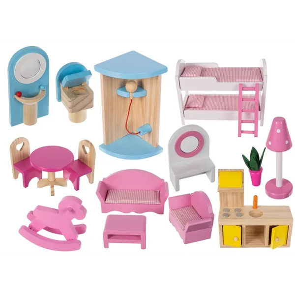 Wooden dollhouse - villa D11252