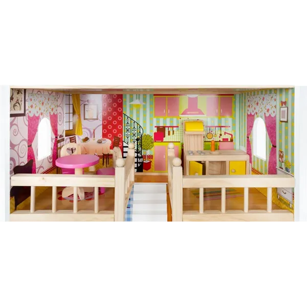Wooden dollhouse - villa D11252