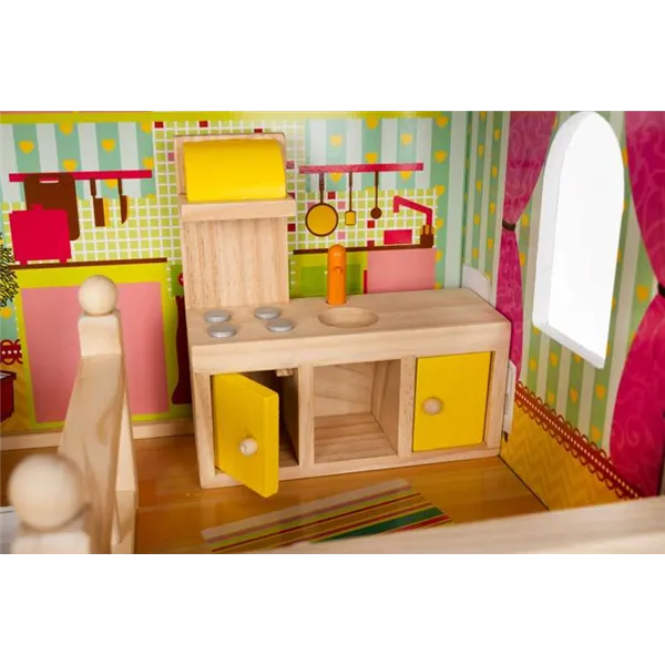Wooden dollhouse - villa D11252