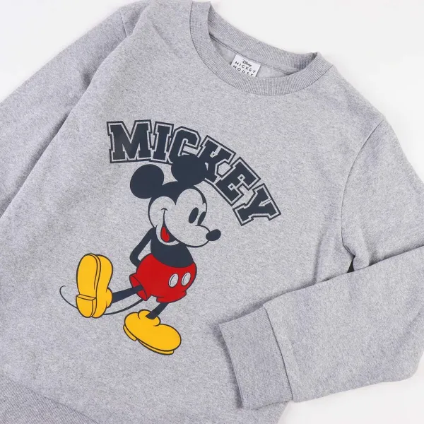 Lasten huputon collegepaita Mickey Mouse Harmaa
