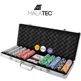 Pokeri - 500 pelimerkin setti kotelossa HQ 23529