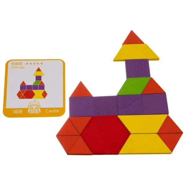 Edukacinė dėlionė – geometrinės figūros