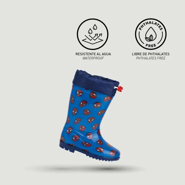 Bērnu zābaciņi Spider-Man Zils