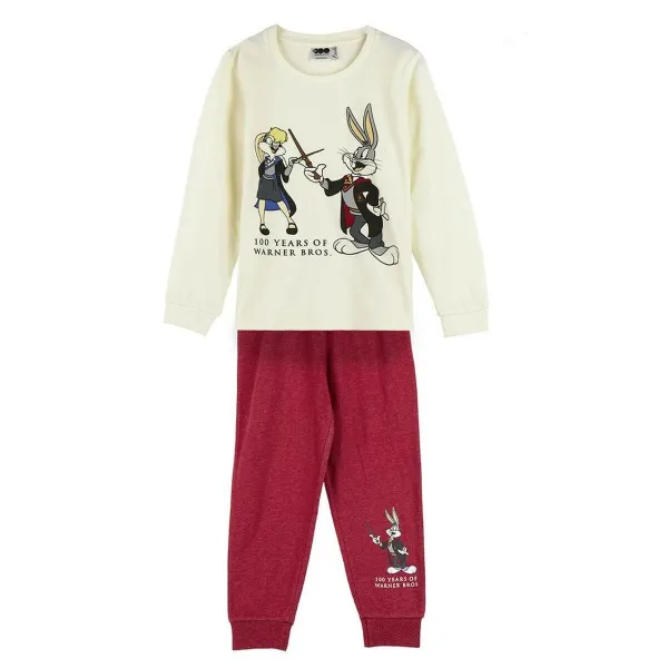 Pyjamat Lasten Warner Bros Punainen Beige
