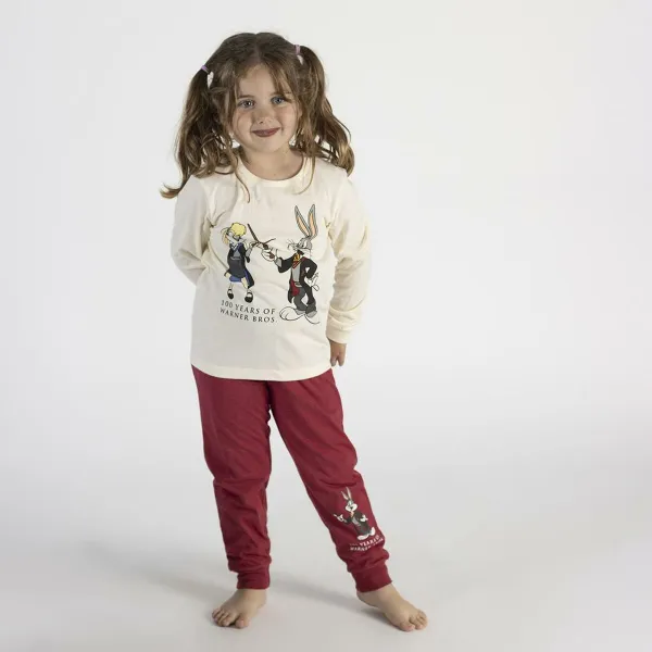 Pyjamat Lasten Warner Bros Punainen Beige
