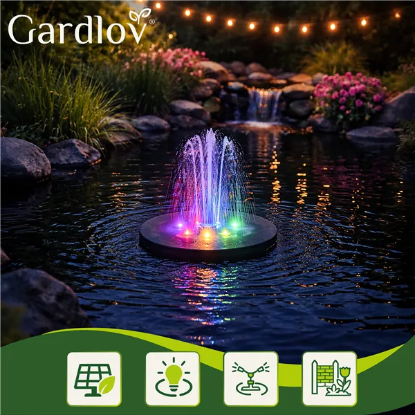 Solar garden fountain LED Gardlov 23227