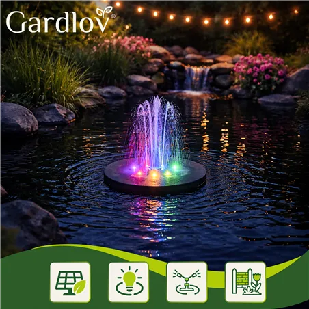Gardlov 23227 Светодиодный садовый фонтан на солнечных батареях