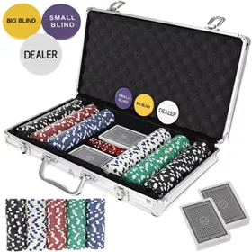 Pokeri - 300 pelimerkin setti kotelossa HQ 23528