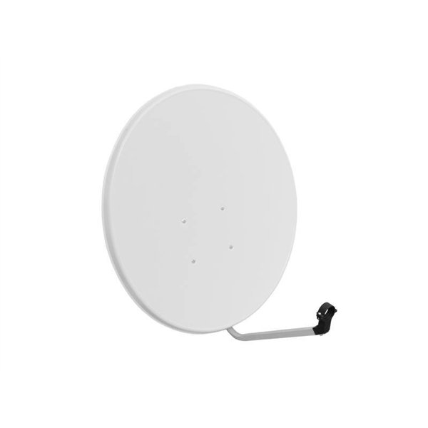 Satellite dish 80, white, 5pcs kit with mounting accessories