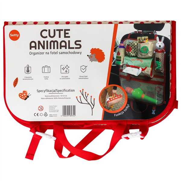 Setty car organizer Red