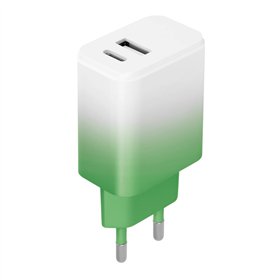 Setty charger USB + USB-C 20W LSIG-AC-20 mint-white gradient