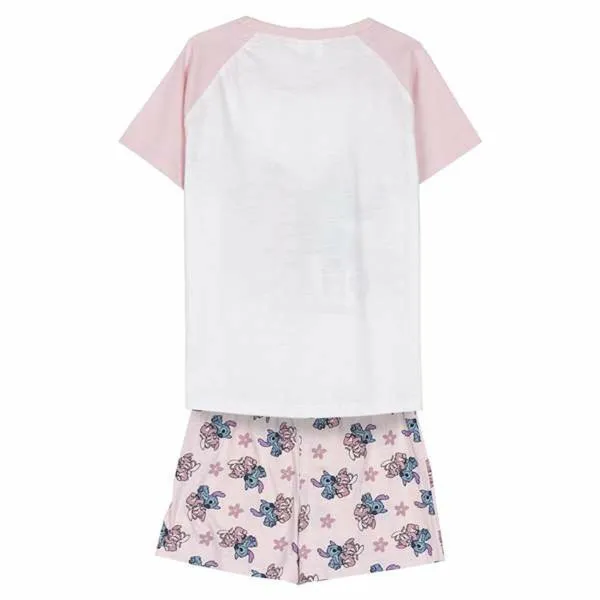 Pidžaama Laste Stitch Roosa