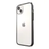 Speck Presidio Perfect-Clear with Impact Geometry - iPhone 15 Plus / 14 Plus Case with MICROBAN Coating (Clear / Black)