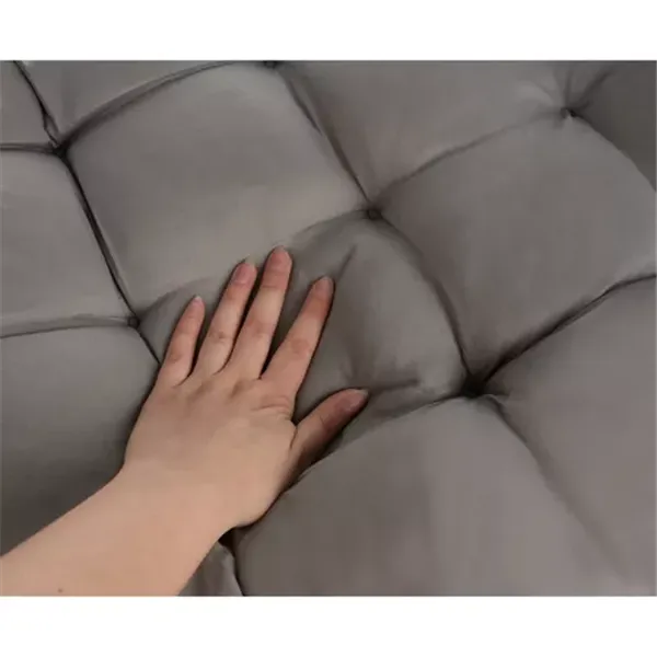 Stepēts spilvens dārza atpūtas krēslam, pelēks 23490